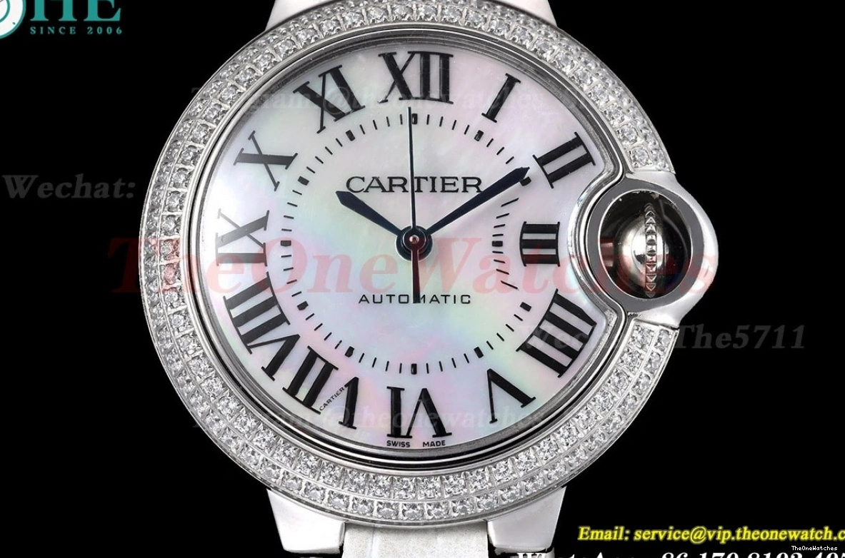 De Dia Bleu GDF LE Ballon Cartier Mop Dial NH05 SS 33mm 0331